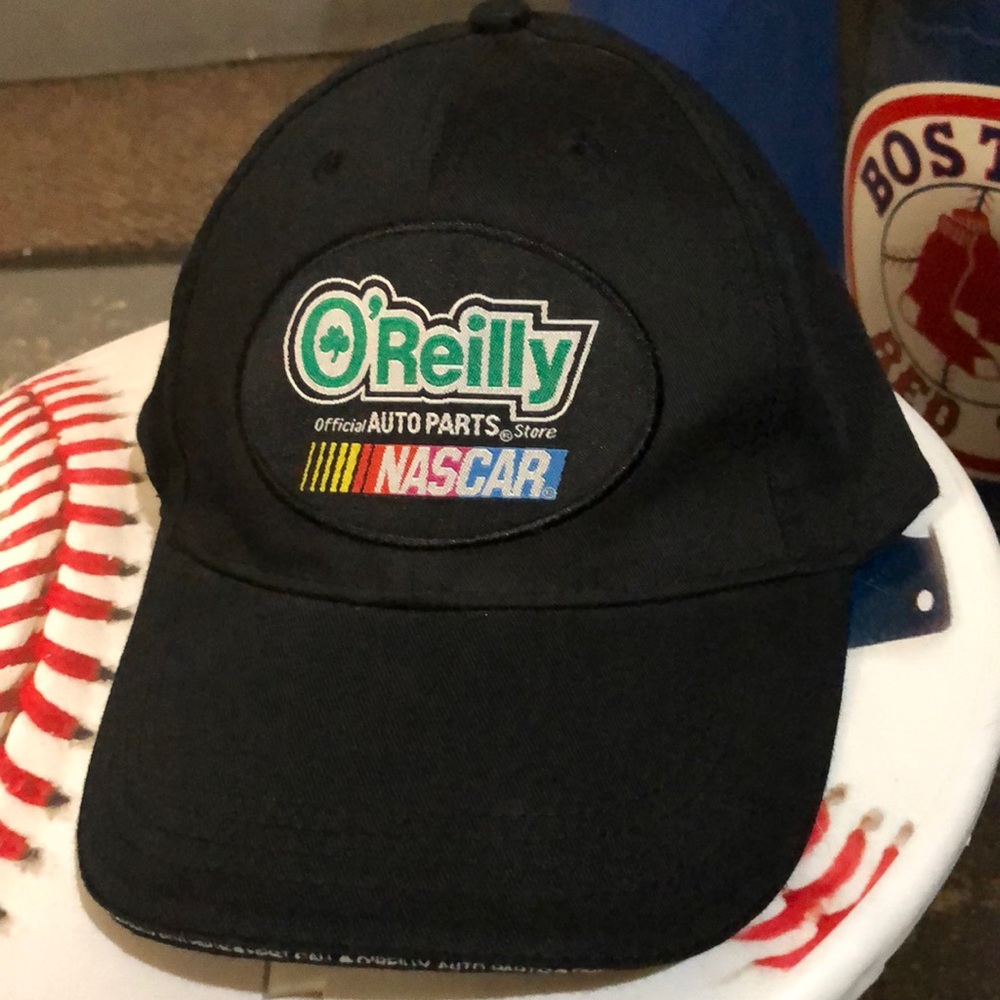 O’Reilly Auto Parts NASCAR First Call Professional Mens Black Adjustable Hat Cap
